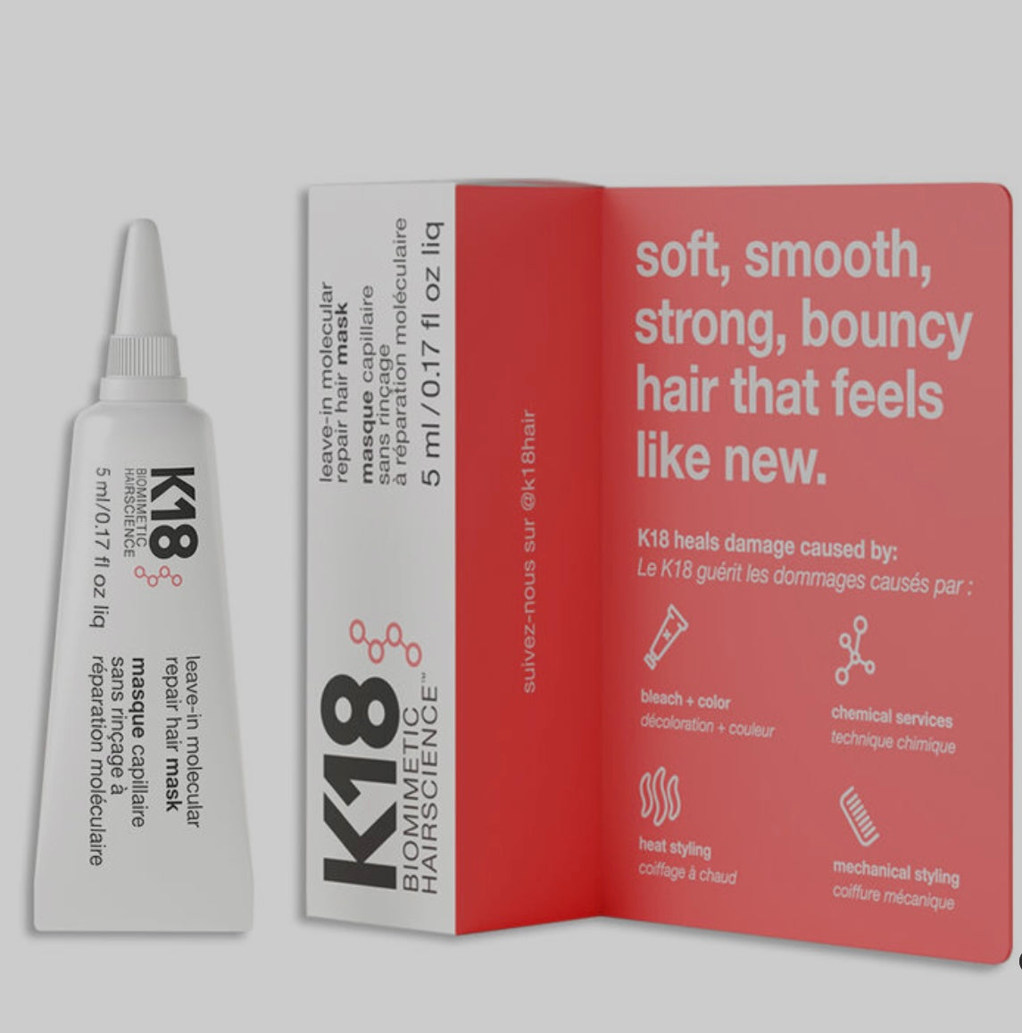 K18 leave in repair hair mask 5ml